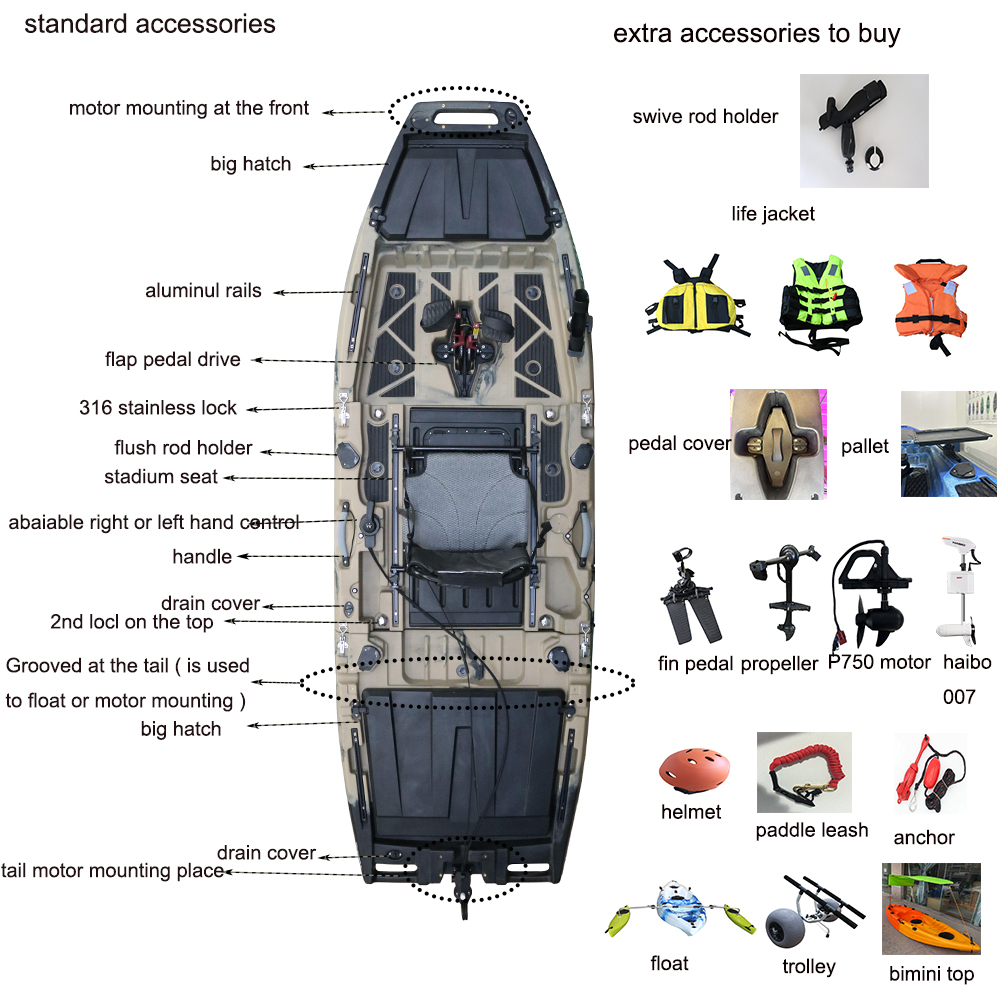 10-stopowy modułowy kajak wędk – Fishing Kayak Sit In recenzja i cena